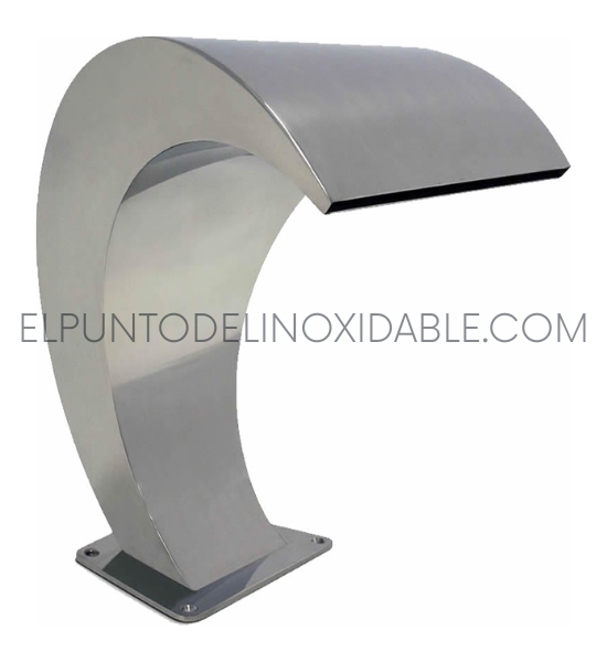 Fuente Pedestal Curva Para Piscina Grande
