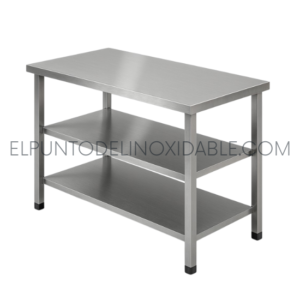 Mesa Con Doble Entrepaño en Acero 430